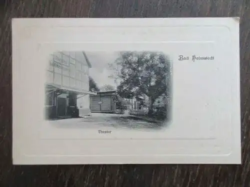 alte AK Bad Helmstedt Theater um 1900 ungelaufen