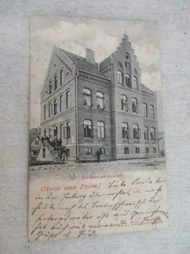 seltene AK Gruss aus Peine Herberge zur Heimath 1900