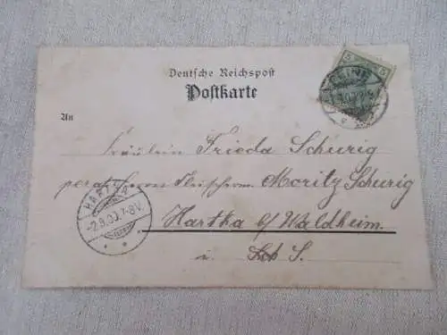 seltene AK Gruss aus Peine Herberge zur Heimath 1900