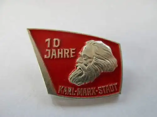 DDR Abzeichen 10Jahre Karl-Marx-Stadt ( Chemnitz )