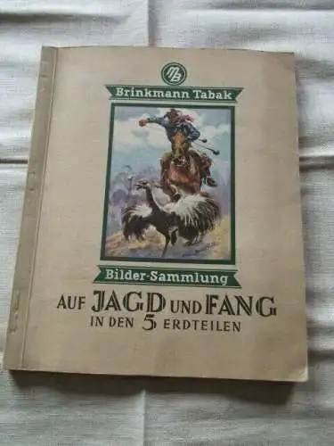 Brinkmann Tabak Bilder Sammlung Sammelbilderalbum AUF JAGD UND FANG KOMPLETT