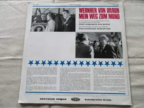 Wernher von Braun Mein Weg zum Mond Vogue LP 1965