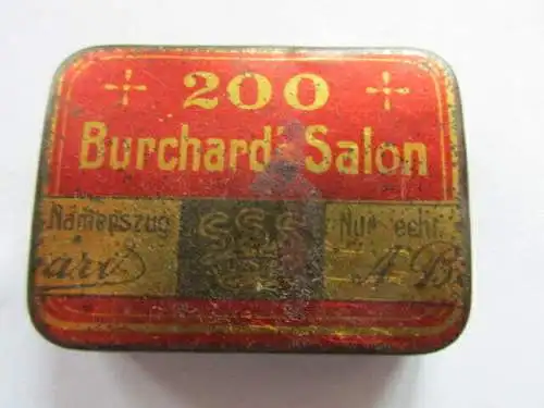 seltene alte Grammophon Nadeldose 200 Burchard`s Salon Nadeln