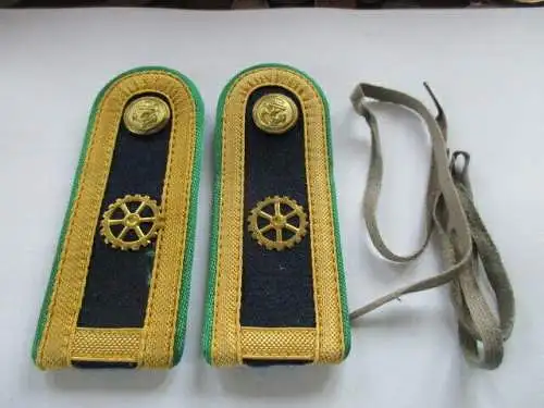 NVA - 1 paar Schulterstücke Grenzbrigade Küste  Obermaat Techn.Laufbahn