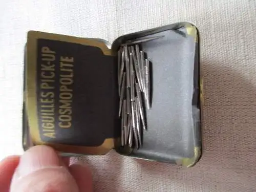 seltene Grammophonnadel Dose Pick Up Cosmopolite  