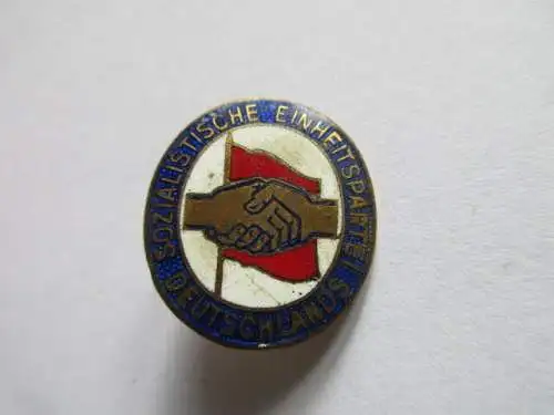 DDR Abz.   SED  Mitgliedsabzeichen emailliert        20-21 mm