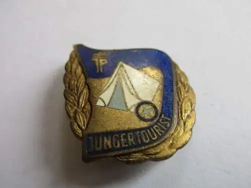 DDR Abzeichen Pioniere  Touristenabzeichen 12-14 Jahre     1950-54    31mm