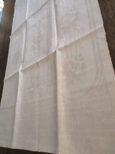 schönes altes Leinen Geschirrtuch Handtuch Tischläufer Jugendstil (8)