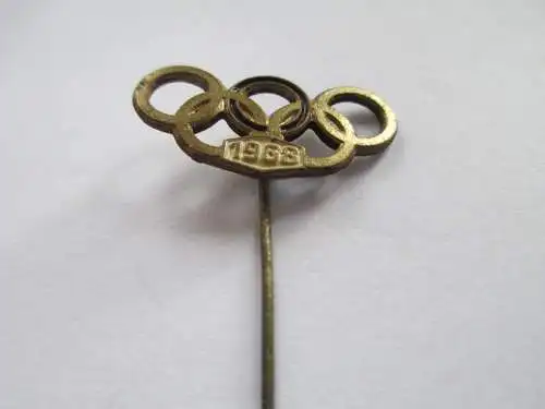 DDR Abz. NOK Olympia-Leistungsabz.1968  Stufe 1  ein Ring farbig