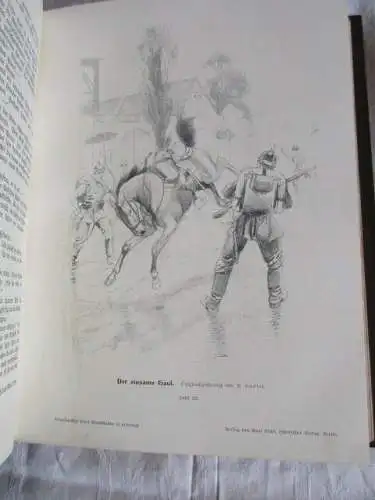 Patriotischer Hausschatz Illustrierte Unterhaltungsblätter Volk und Heer um 1890