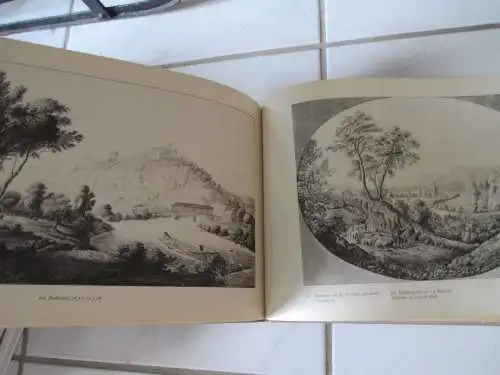Jena Malerische Ansichten aus der Gegend Radierungen von Roux 1979
