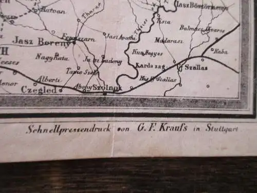 seltene Karte Deutsches Reich nach dem Friedensschluss 1871 Verlag H. Schönlein