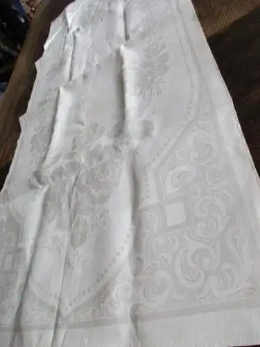 herrliches altes Leinen Geschirrtuch Handtuch Tischläufer Jugendstil (52)