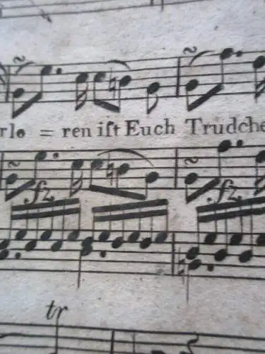Ritter Karl Eichenhorst Fräulein Gerdrude G. Bürger J.R. Zumsteeg Noten v. 1794 