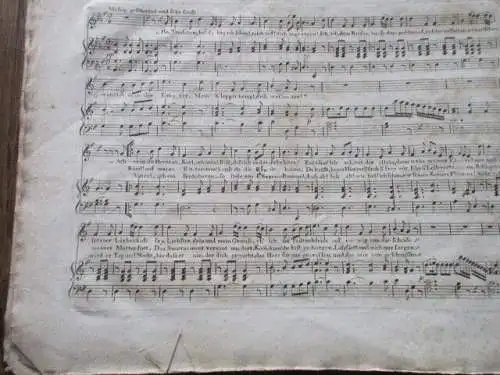 Ritter Karl Eichenhorst Fräulein Gerdrude G. Bürger J.R. Zumsteeg Noten v. 1794 