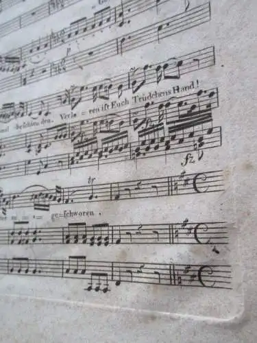 Ritter Karl Eichenhorst Fräulein Gerdrude G. Bürger J.R. Zumsteeg Noten v. 1794 