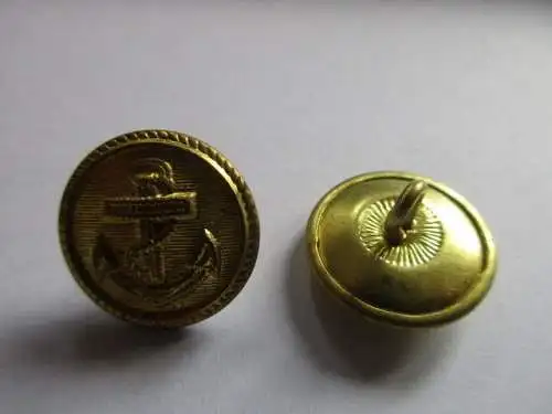 10 Knöpfe  Volksmarine / Grenzbrigade Küste  20mm gold