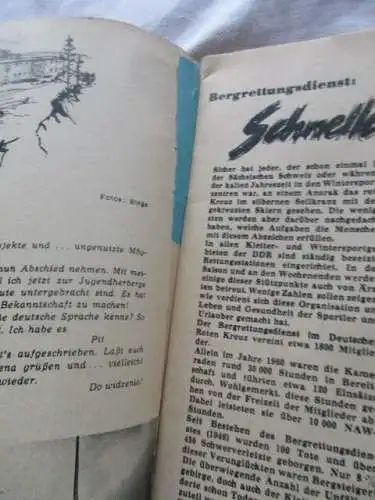 Zeitschrift Magazin UNTERWEGS Wandern Bergsteigen Reisen Zelten 1961 Heft 3