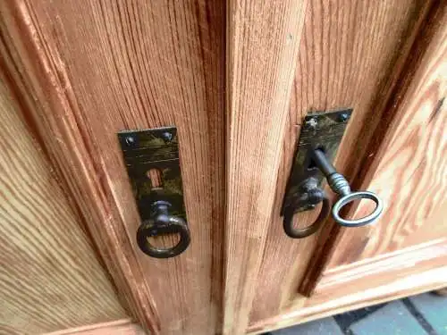  Kommode Halbschrank Jugendstil um 1900 Weichholz  