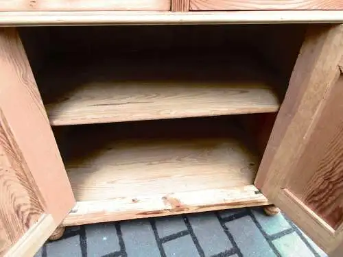  Kommode Halbschrank Jugendstil um 1900 Weichholz  