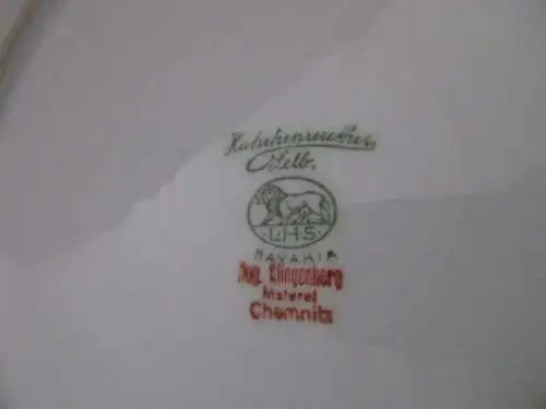 Teller Jubiläum Schützengesellschaft Chemnitz Ost 1871- 1931 Hutschenreuther