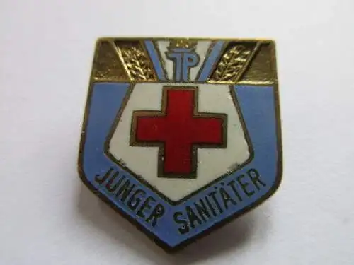 DDR Abzeichen Pioniere Junger Sanitäter  emailliert