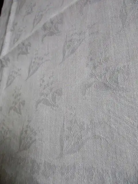 herrliches altes XXL Leinen Tischtuch Tafeltuch Tischdecke Jugendstil 320 x 130 4