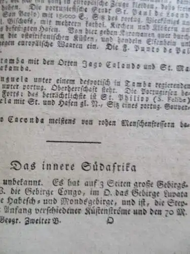 Handhabung der Geographie und Statistik Dr. Christian Gottried Stein 1811 !!