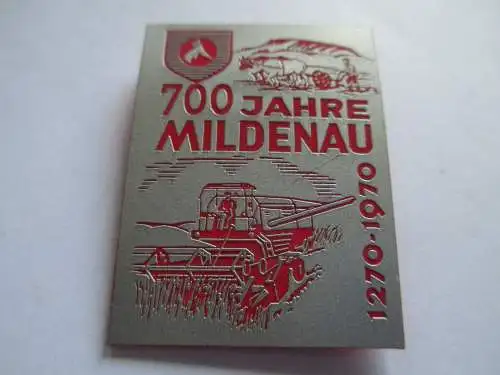 DDR Abzeichen  700 Jahre Mildenau  1270 - 1970