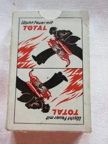 alte Skatkarten Werbung Feuerlöscher Ass Altenburg Thüringen 1940 TOP
