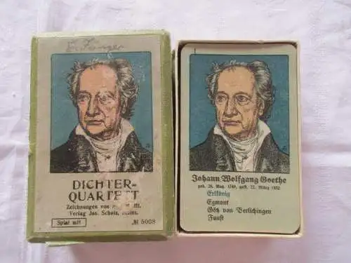 altes Dichter Quartett Verlag Jos. Scholz Mainz Max Wulff Nr. 5008 um 1910