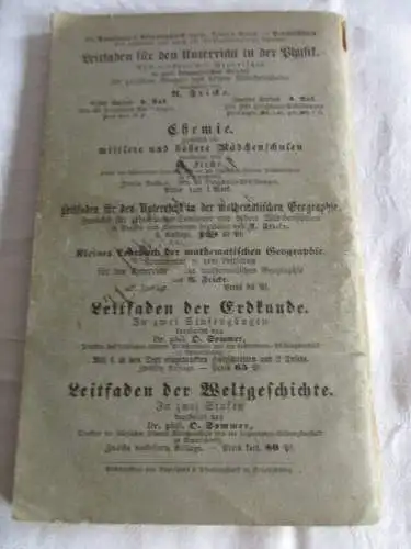 Naturgeschichte  Naturkörper der Heimat in 6 Kursen Kießling Pfalz 1882