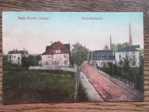 seltene alte AK Regis Breitingen Leipzig Flanschenfabrik