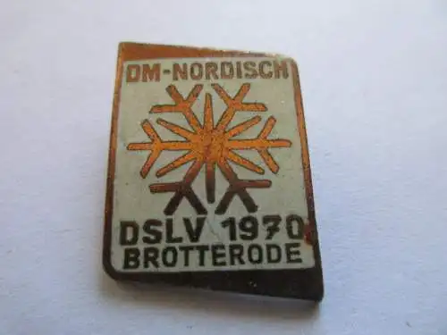 DDR Abzeichen Sport DM-NORDISCH  DSLV  1970 BROTTERRODE