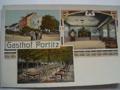 AK  Gasthof Portitz bei Leipzig um 1910 ungelaufen