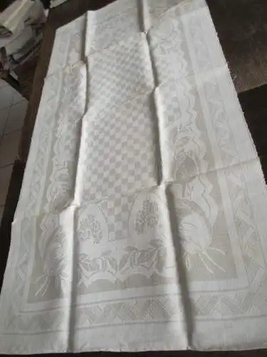 schönes altes Geschirrtuch Handtuch Tischläufer Jugendstil TOP (176)