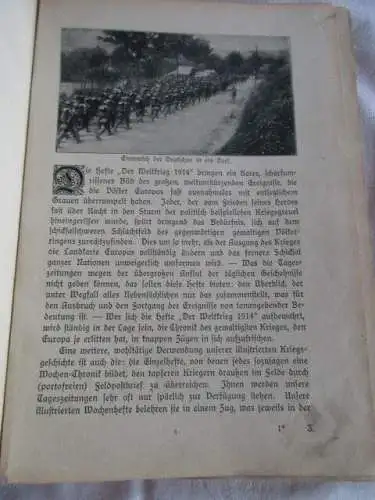 Der Weltkrieg Ursachen und erste Erfolge Ferdinand Malkowsky 1. Teil um 1915