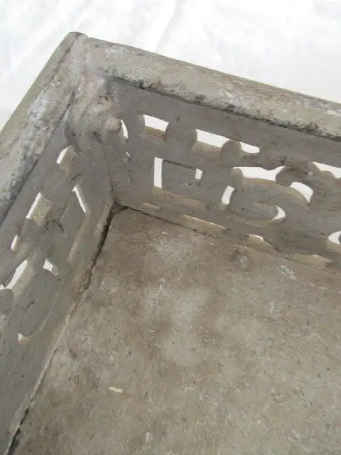 alter Aschefänger Ofenvorsetzer Ofenvorsatz Gusseisen Jugendstil Gründerzeit 3