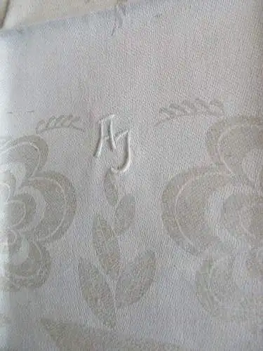 schönes altes Leinen Geschirrtuch Handtuch Tischläufer Monogramm Jugendstil (188