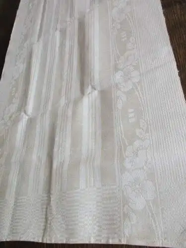 schönes altes Leinen Geschirrtuch Handtuch Tischläufer Jugendstil (210)