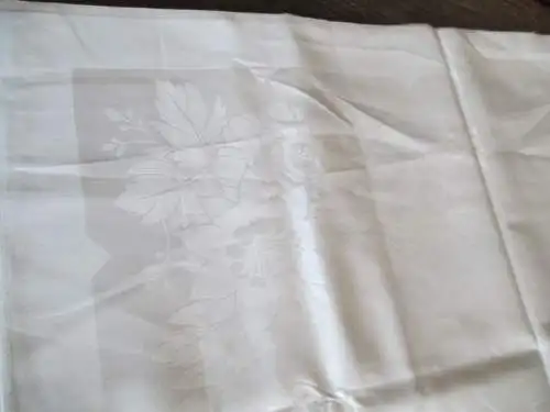 Alte Leinen Damast TischtuchTafeltuch Jugendstil unbenutzt TOP