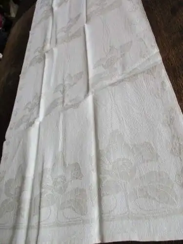 herrliches altes Leinen Geschirrtuch Handtuch Tischläufer feines Jugendstil (216