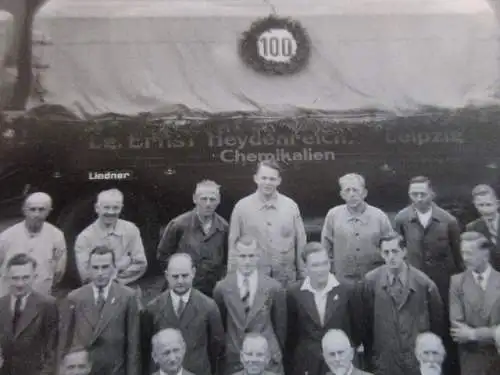 seltenes altes XL Foto Leipzig Firma Ernst Heydenreich Chemikalien Jubiläum