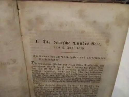 Staats Arten Geschichte öffentliches Recht des deutschen Bundes Meyer 1833 !!