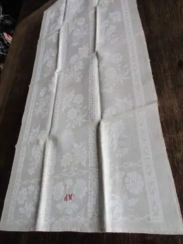 schönes altes Leinen Geschirrtuch Handtuch Tischläufer Jugendstil (227)