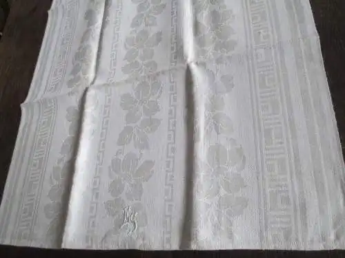 schönes altes Leinen Geschirrtuch Handtuch Tischläufer Jugendstil  (101) 