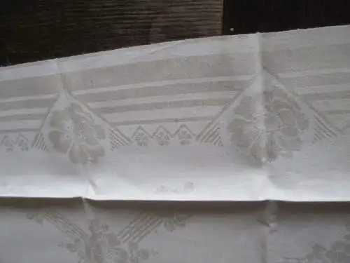 herrliches altes Leinen Geschirrtuch Handtuch Tischläufer Jugendstil (190)