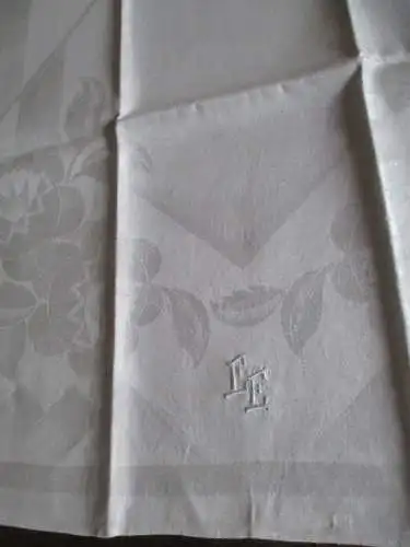 herrliches altes Leinen Geschirrtuch Handtuch Tischläufer Jugendstil (194)