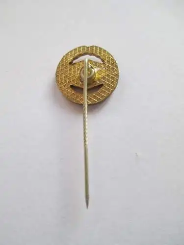 DDR Abz. DTSB Ehrennadel Gold    Material:Bronze  8 mm DTSB