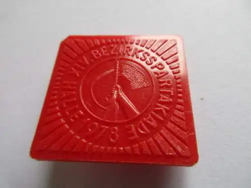 DDR Abzeichen  XIV. Bezirksspartakiade  Halle 1978